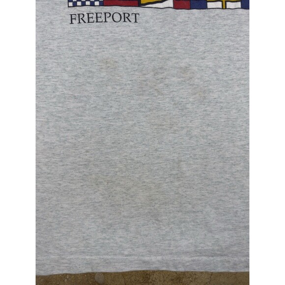 Vintage Bahamas Freeport Men’s XL T-Shirt Single Stitch Anchors Flags USA‎ Made - Picture 5 of 7